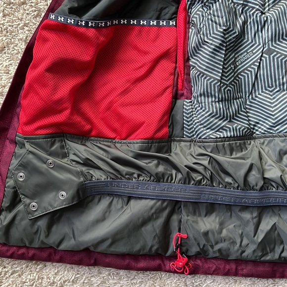 NWT Under Armour Men's Maroon Storm Powerline Insulated Jacket Size XL - Picture 9 of 10